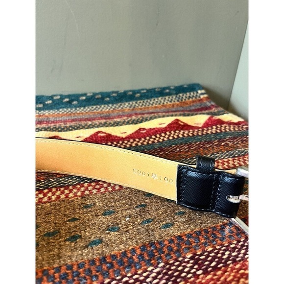 Desanto Made In Italy Black Leather Mens Belt READ BELOW - Picture 4 of 6